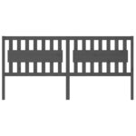 vidaXL Tête de lit Gris 205 5x4x100 cm Bois massif de pin