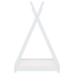 vidaXL Cadre de lit d'enfant Blanc Bois de pin massif 70x140 cm