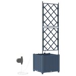 Jardinières vidaXL avec système d'irrigation pour jardin Gris