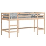 vidaXL Lit mezzanine enfants échelle 90x200 cm bois pin massif