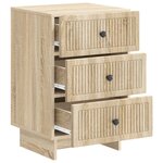 vidaXL Cabinet de chevet avec tiroir Chêne Sonoma 43 x 41 x 66 5 cm