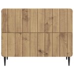 vidaXL Cabinet de chevet Chêne artisanal 62 x 34 5 x 49 5 cm