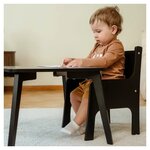 Table Tulla  noir  pieds courts