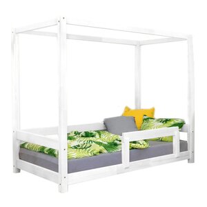 Lit cabane enfant BUNKY 90 x 200 blanc