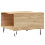 vidaXL Table basse chêne sonoma 55x55x36 5 cm bois d'ingénierie