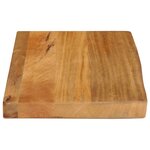 vidaXL Dessus de table à bord vivant 40x20x2 5 cm bois massif manguier