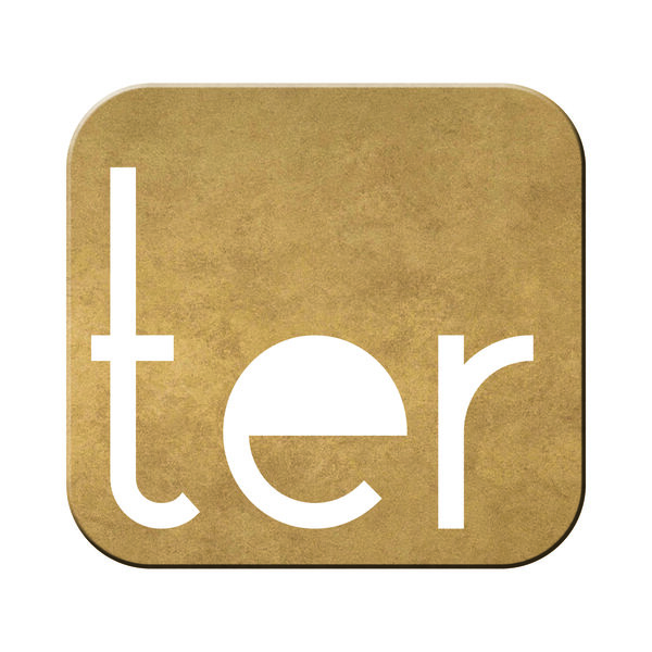 Numéro TER-Numéro adhésif pour boîtes aux lettres - Vinyle épais texturé, hauteur 50 mm - Or Vieilli