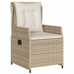 vidaXL Ensemble de salle à manger pour jardin 5 Pièces Beige polyrotin