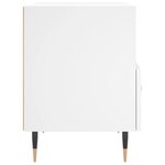 vidaXL Tables de chevet 2 Pièces blanc 40x35x47 5 cm bois d’ingénierie