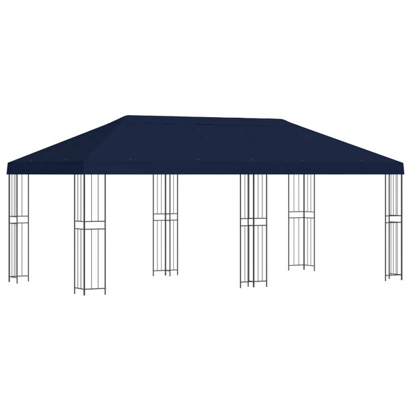 vidaXL Abri de jardin 6 x 3 m Bleu Polyester et Acier 190 gsm