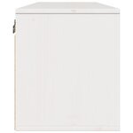 vidaXL Armoire murale Blanc 100x30x35 cm Bois de pin massif