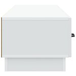 vidaXL Meuble TV Blanc 147 x 34 5 x 27 cm Bois d'ingénierie