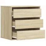 vidaXL Commode d'angle chêne sonoma 60x41x58 cm bois d'ingénierie
