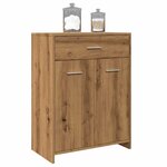 vidaXL Armoire de salle de bain chêne artisanal 60x33x80 cm