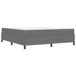 vidaXL Cadre de lit Gris clair 180 x 200 cm Tissu en velours côtelé