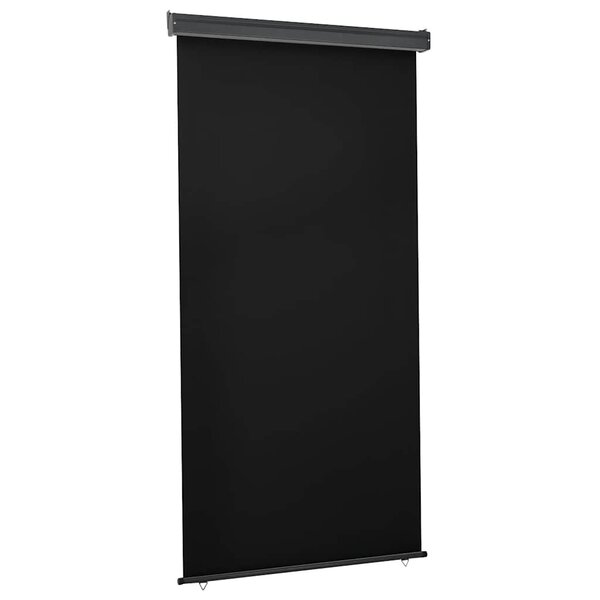 vidaXL Auvent latéral de balcon 125x250 cm noir