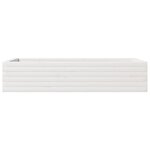 vidaXL Jardinière blanc 110x60x23 cm bois de pin massif