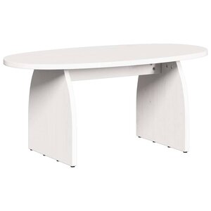 vidaXL Table basse Blanc 80 x 40 x 35 cm Pin massif