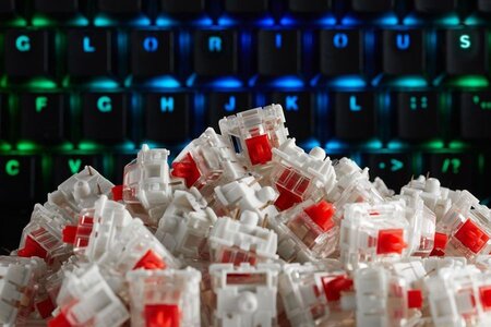 Jeu de 120 Switchs Gateron Red pour clavier mécanique Glorious PC Gaming Race