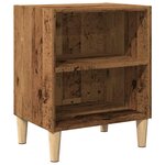 vidaXL Table de chevet vieux bois 40x30x50 cm bois d’ingénierie