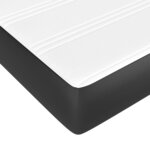 vidaXL Sommier à lattes de lit matelas Noir 120x200 cm Similicuir