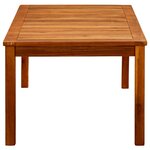 vidaXL Table basse de jardin 110x60x45 cm Bois solide d'acacia