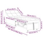 vidaXL Canapé-lit escamotable Taupe 194 x 50 x 82 cm Contreplaqué
