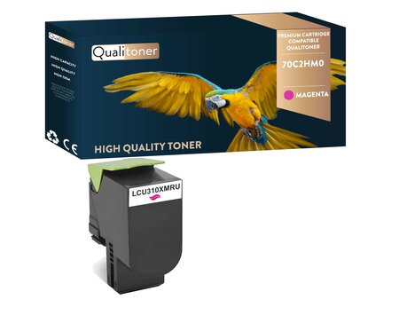 Qualitoner x1 toner 70c2hm0 magenta compatible pour lexmark