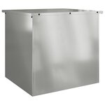 vidaXL Coffre de rangement d'extérieur - 55x50.5x50 cm en acier galvanisé