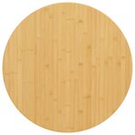 vidaXL Dessus de table Ø60x4 cm bambou