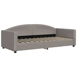 vidaXL Lit de repos sans matelas taupe 90x200 cm tissu