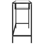 vidaXL Bureau d'ordinateur Transparent 100x36x74 cm Verre