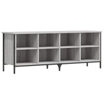 vidaXL Armoire à chaussures sonoma gris 131x35x50 cm bois d'ingénierie