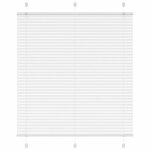 vidaXL Store plissé blanc 115x100cm largeur du tissu 114 4cm polyester