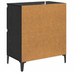 vidaXL Buffets 2 Pièces Chêne noir 60 x 35 x 70 cm Bois d'ingénierie