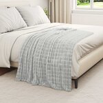 vidaXL Jeté Gris 150 x 130 cm Toison