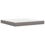 vidaXL Cadre de lit avec matelas avec tête de lit Polyester