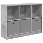 vidaXL Buffet Gris béton 102 x 32 x 73 5 cm