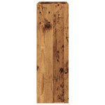 vidaXL Bibliothèque vieux bois 60x24x76 cm bois d'ingénierie