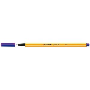 Stylo-feutre point 88 pointe fine 0 4 mm violet x 10 stabilo
