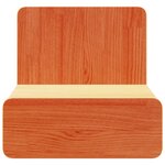 vidaXL Table de chevet avec tiroir Marron cire 44 x 32 5 x 40 cm