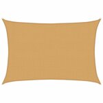 vidaXL Voile d'ombrage 160 g/m² rectangulaire sable 3x4 m PEHD