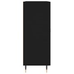 vidaXL Buffet noir 69 5x34x90 cm bois d'ingénierie