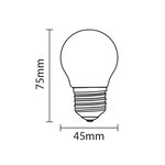 Ampoule e27 led 6w 220v g45 240° - blanc chaud 2300k - 3500k - silamp