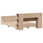 vidaXL Cadre de lit sans matelas 135x190 cm bois de pin massif