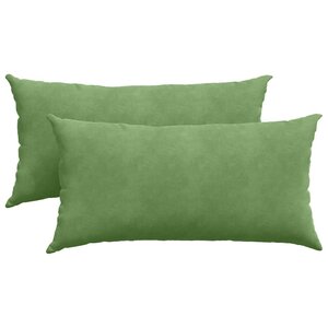 vidaXL Coussins de canapé 2 Pièces Vert clair 80 x 40 cm