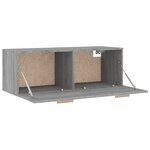 vidaXL Armoire murale Sonoma gris 100x36 5x35 cm Bois d'ingénierie
