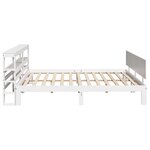 vidaXL Cadre de lit et tête de lit blanc 180x200 cm bois de pin massif
