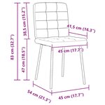 vidaXL Chaises à manger lot de 2 Marron Velours