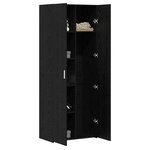 vidaXL Haut Armoire Chêne noir 70 x 42.5 x 185 cm Bois d'ingénierie